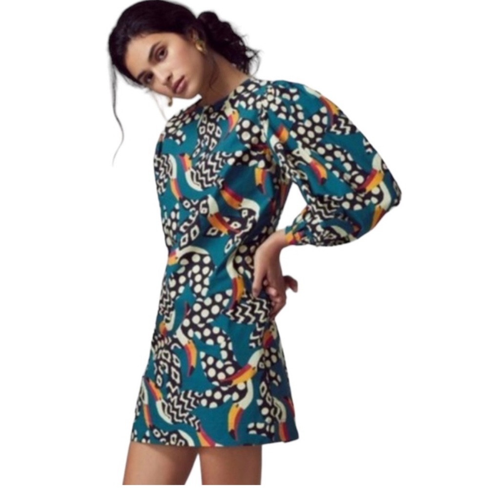 Anthropologie Farm Rio Tucans Tunic Dress